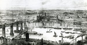 Newcastle upon Tyne, ilustracja z „The Illustrated London News”, 16 lipca 1887 r.